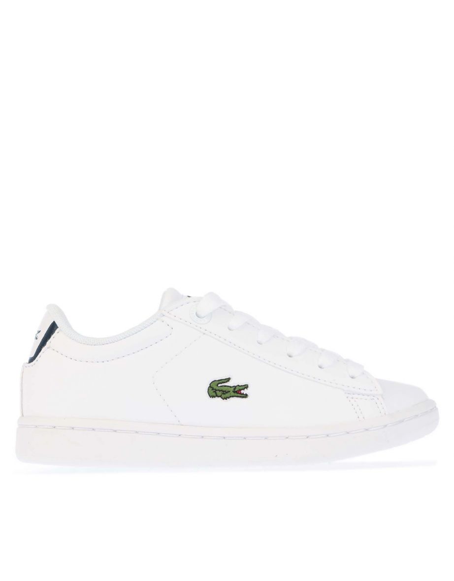 Tênis Lacoste Carnaby Evo para Menino em Branco