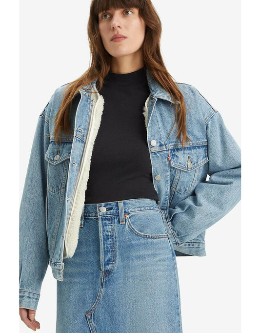 Chaqueta vaquera Sherpa Trucker 3 en 1 estilo años 90