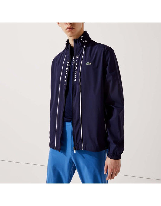 Jaqueta Lacoste Full Zip Golf Masculina em Azul