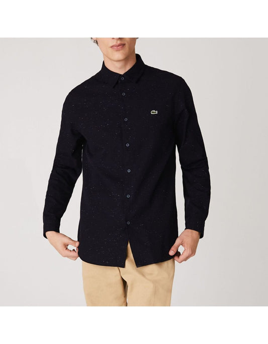 Camisa masculina Lacoste Slim Fit Flame Cotton