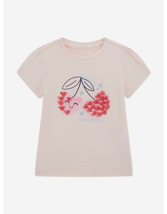 Camiseta Cereza Rosa para Niñas