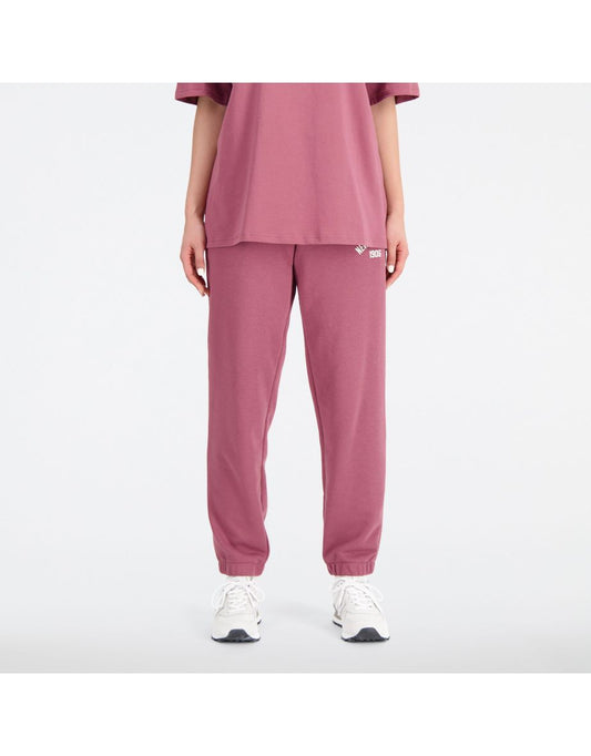 Pantaloni New Balance Essentials Varsity Fleece Donna - Rosso