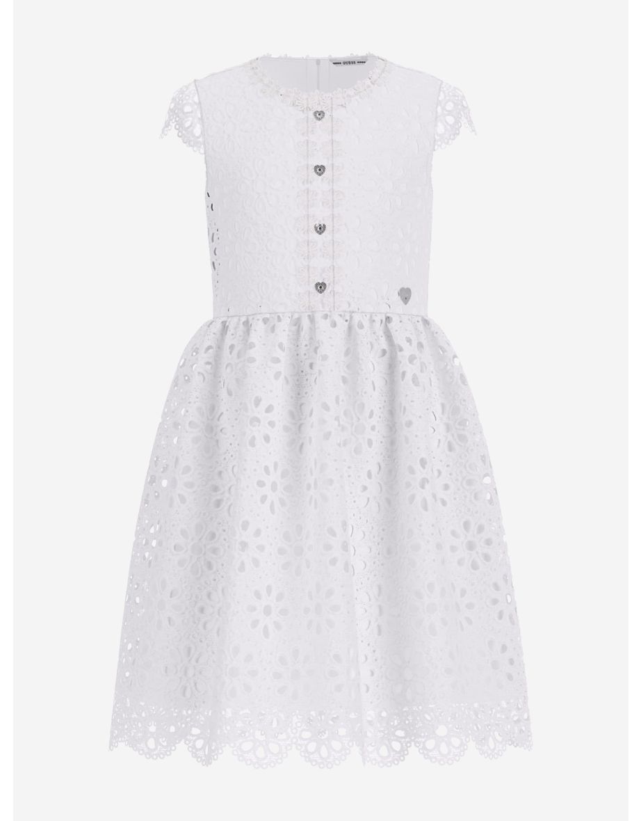 Vestito di pizzo bianco per ragazze