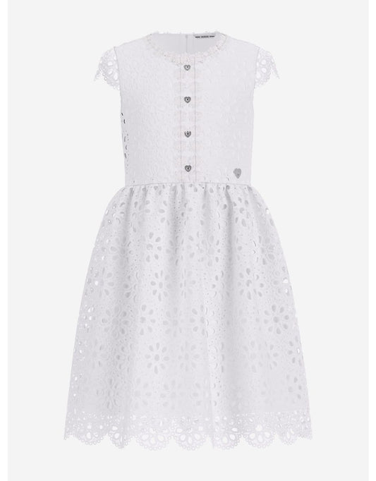Vestito di pizzo bianco per ragazze
