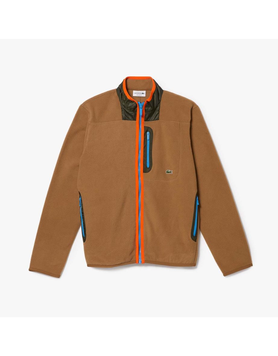 Jaqueta Lacoste de lã marrom para homens
