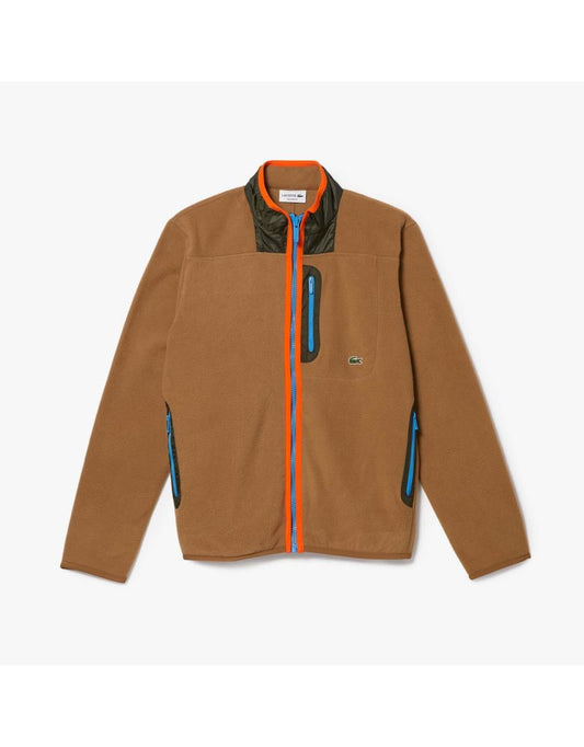 Jaqueta Lacoste de lã marrom para homens