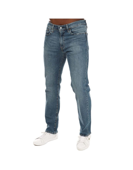 Jeans Levi's 514 Straight Destroyed Angel da uomo in blu
