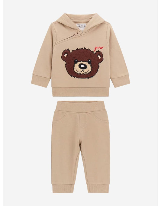Tuta da orso beige per bambino