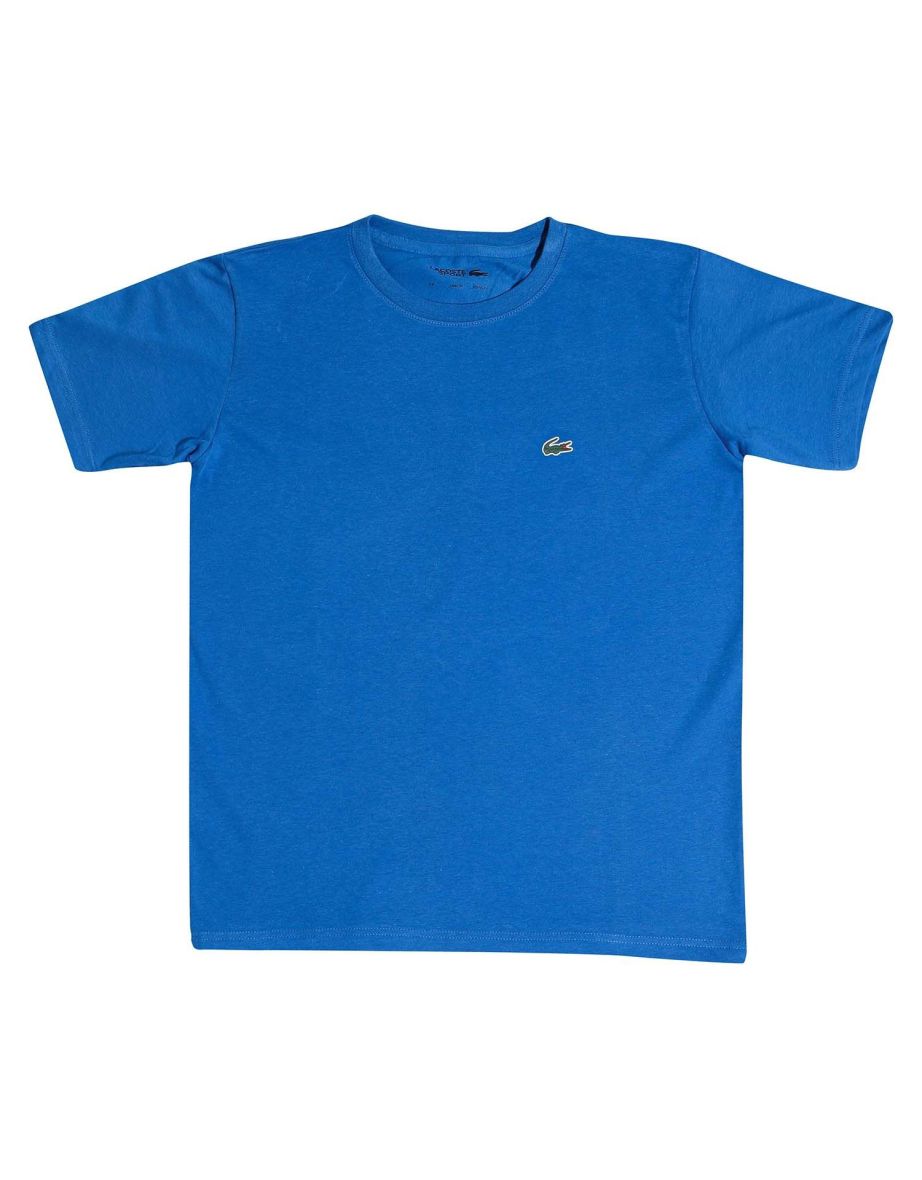 Boy's Lacoste Blue Breathable Cotton Blend T-Shirt