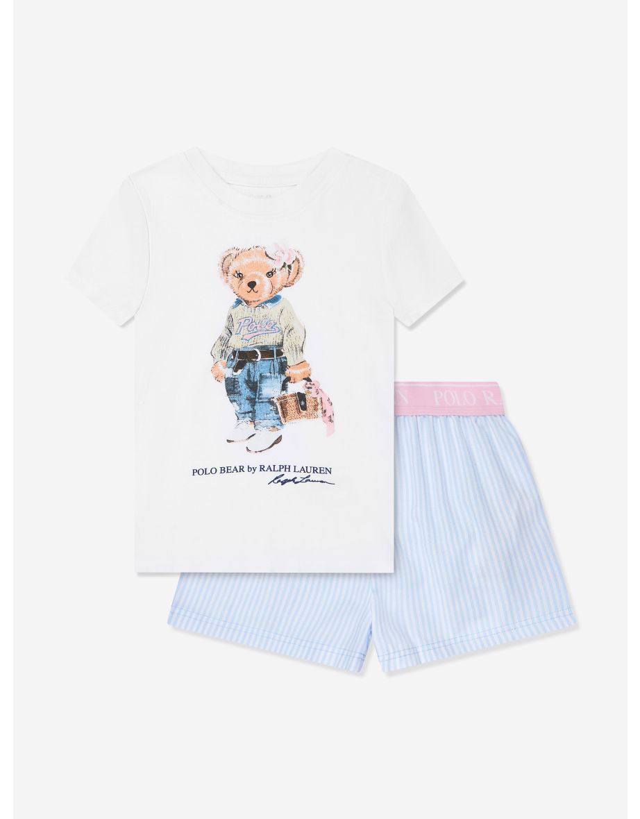 Conjunto de pijama para niña de camiseta y pantalón corto