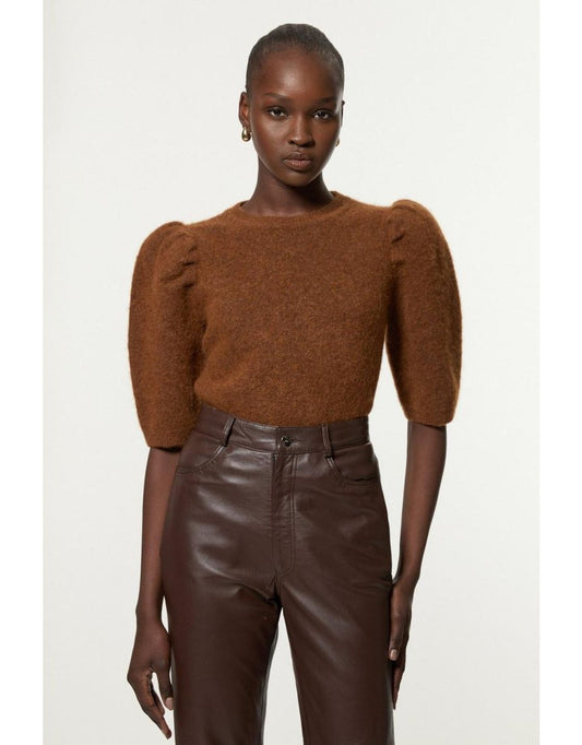 Maglione girocollo in lana d'alpaca Petite