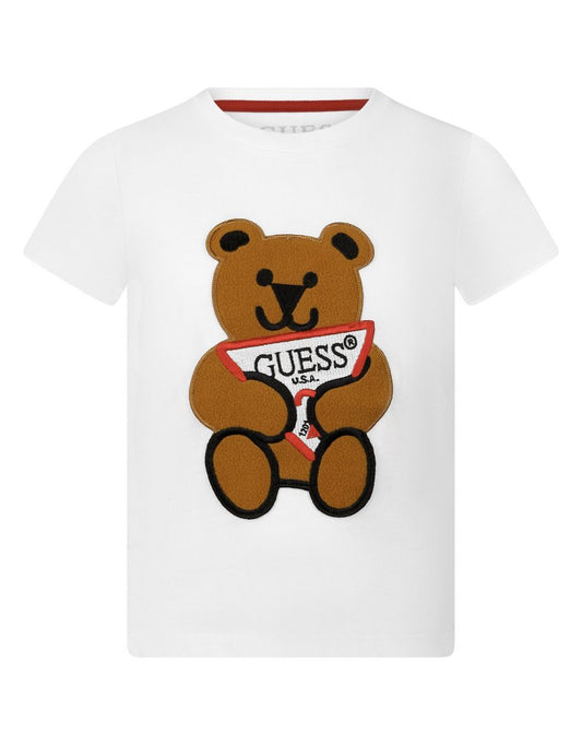 Guess Boys' Cotton Bear T-Shirt
