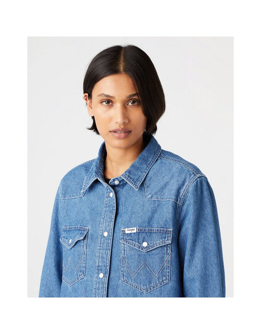 Wrangler Blue Denim Shirt