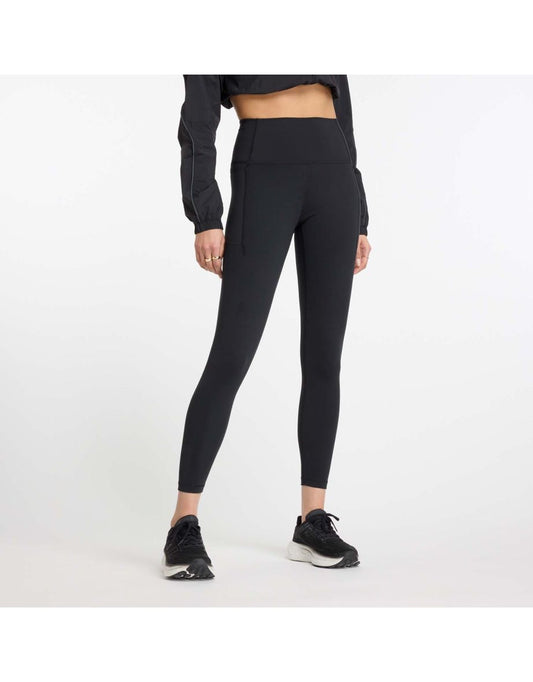 Leggings New Balance Harmony Pocket a vita alta 25" da donna in nero