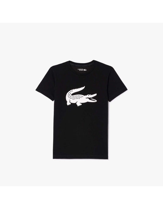 Lacoste Juniors Boy's Oversized XXL Logo Tennis T-Shirt - Black