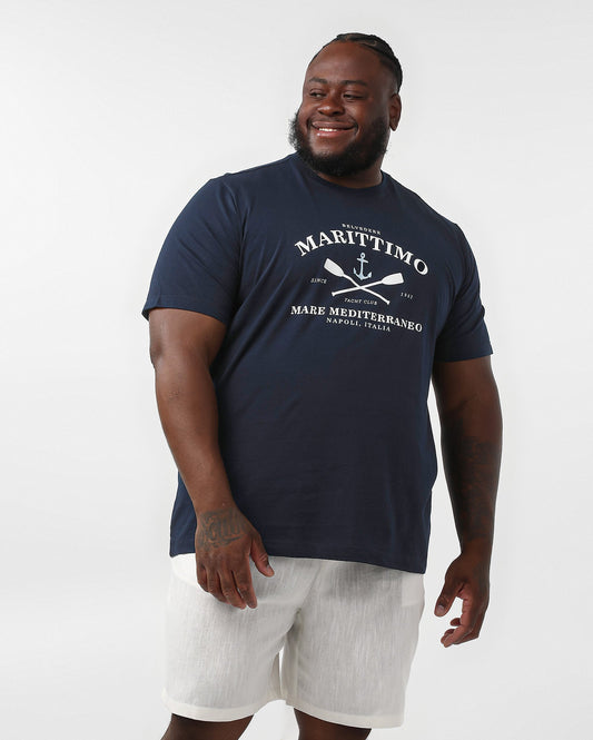 Camiseta masculina azul plus size | Original Plus da Riachuelo