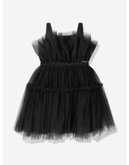 Vestito da bambina in tulle nero