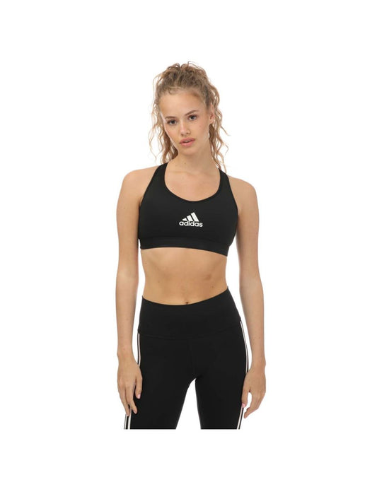 Reggiseno donna Adidas Power React Train Support - Nero