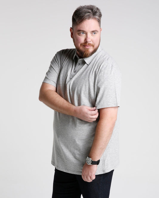 Polo Basic Plus Size - Grigio