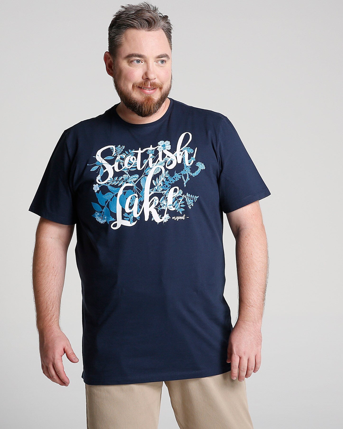 Plus Size Scottish Lake T-Shirt - Blue