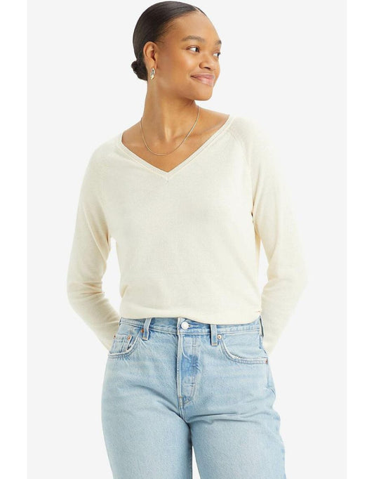 Maglione a maglia fine con scollo a V