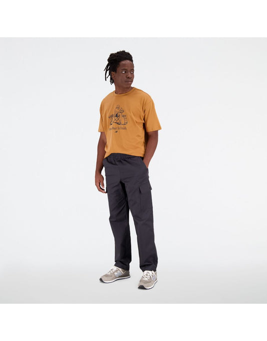 Pantaloni New Balance Athletics neri da uomo in tessuto cargo