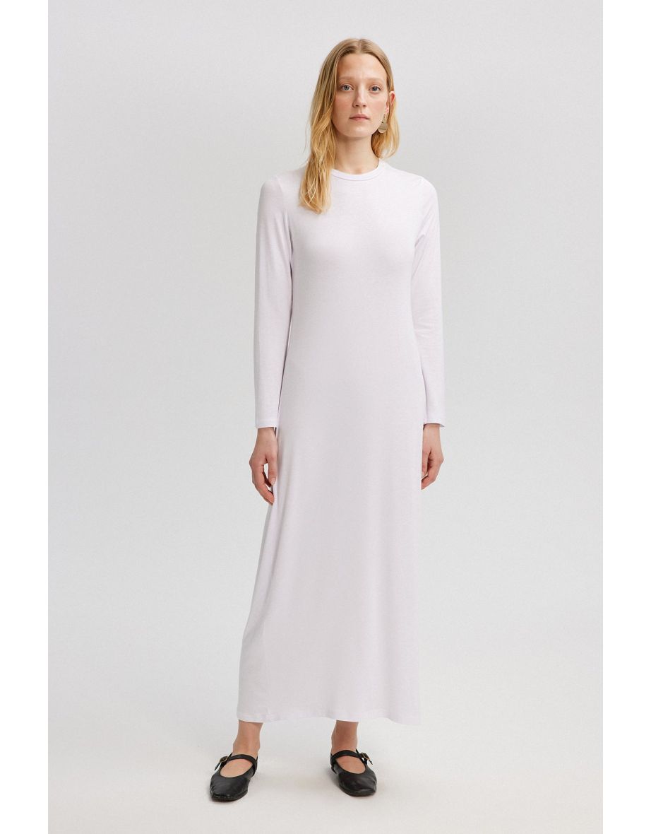 Vestido de manga longa com forro