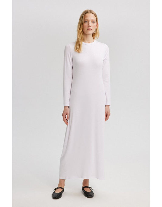 Vestido de manga longa com forro