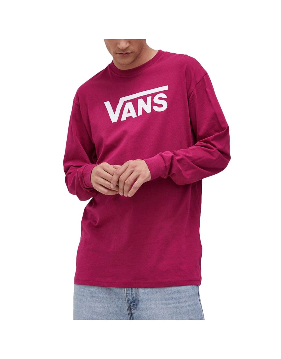 Maglietta casual Vans Classic a maniche lunghe da uomo con girocollo