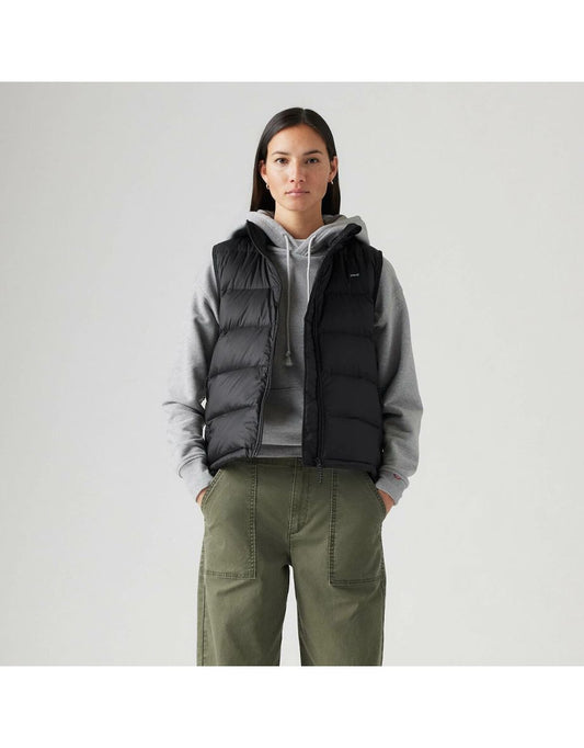 Gilet imbottito a collo alto