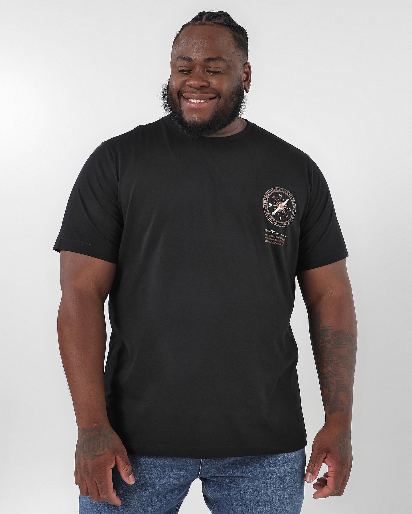 Camiseta masculina Plus Size Black Explorer | Allman By Riachuelo