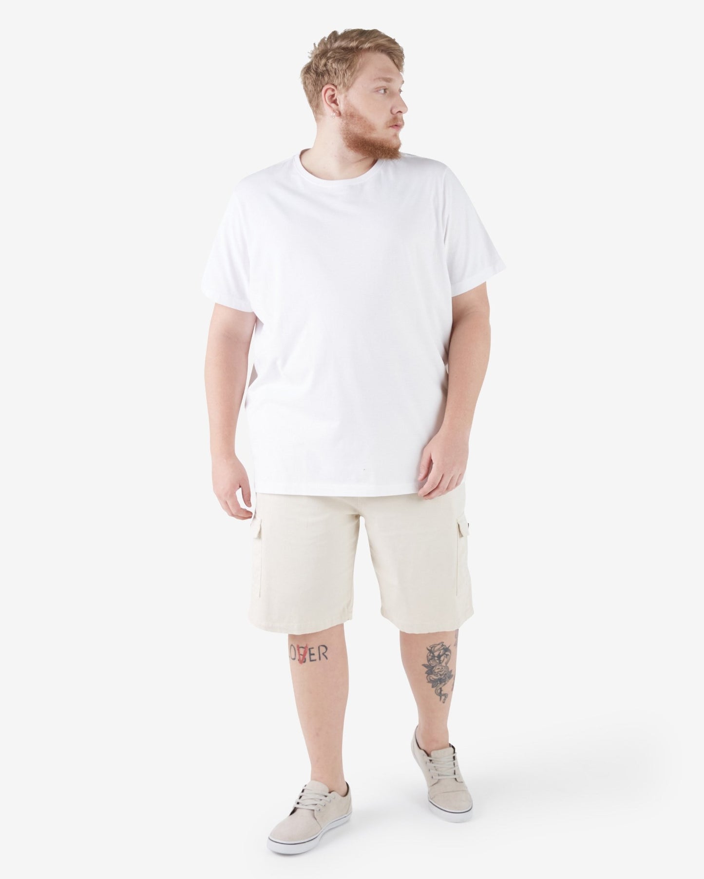 Off White Plus Size Cargo Denim Shorts