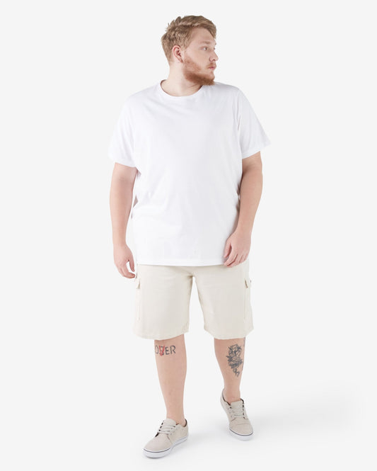 Off White Plus Size Cargo Denim Shorts