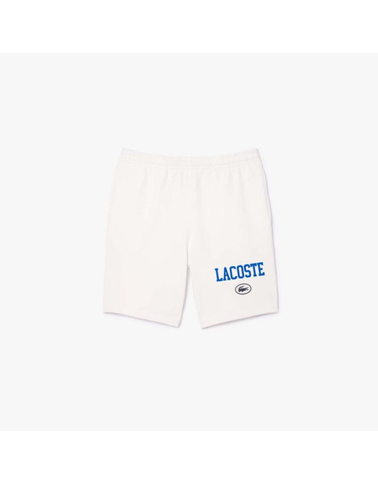 Pantaloncini stampati Lacoste Regular Fit da uomo in crema