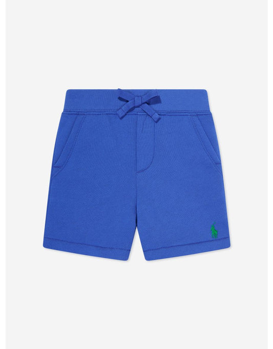Shorts com logotipo azul para meninos