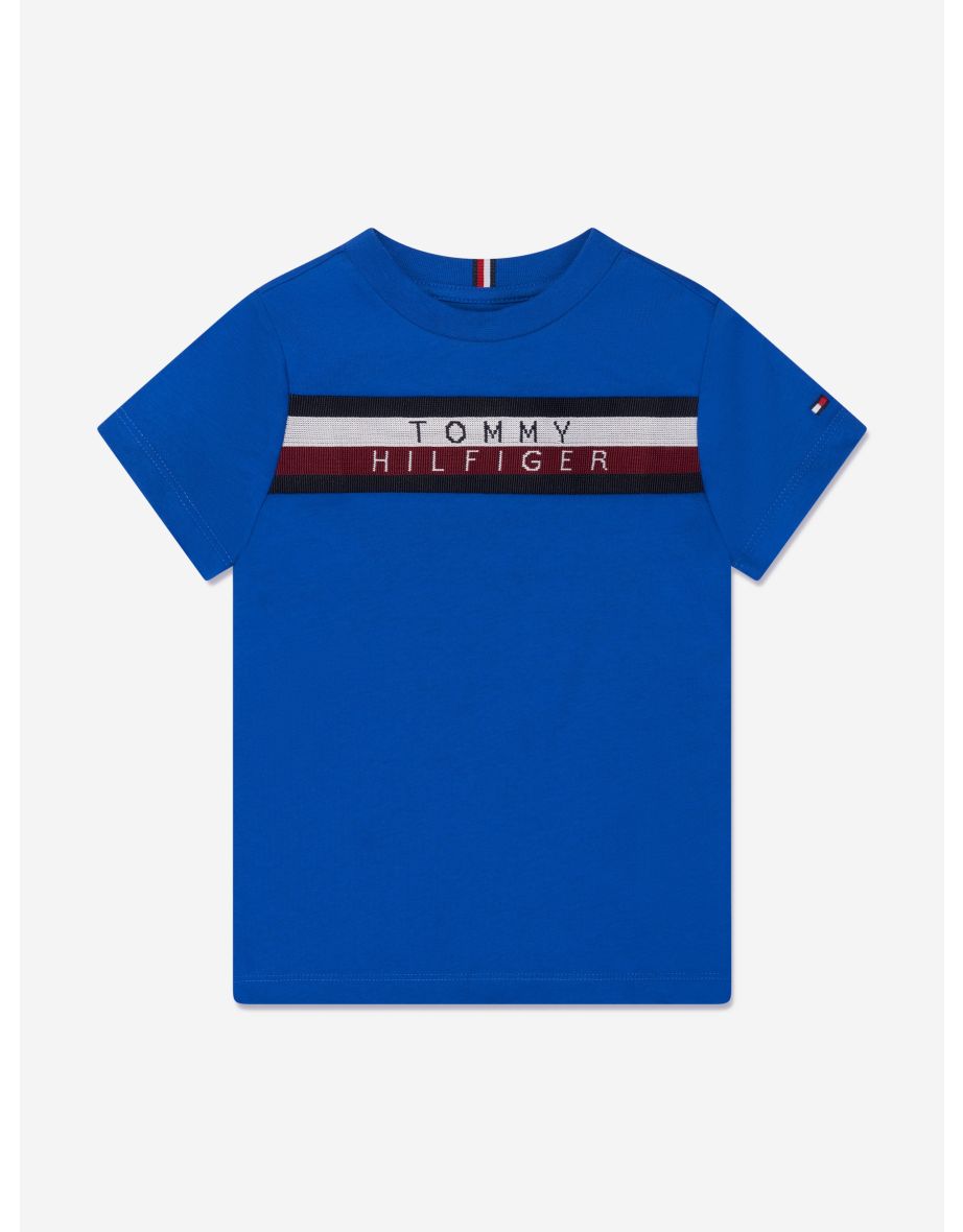Boys' Global Stripe T-Shirt in Blue