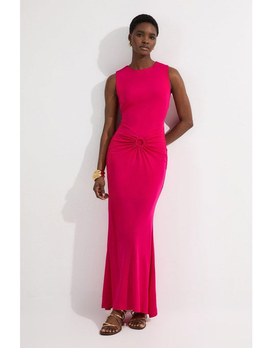 Vestido Maxi Premium Stretch Crepe Jersey