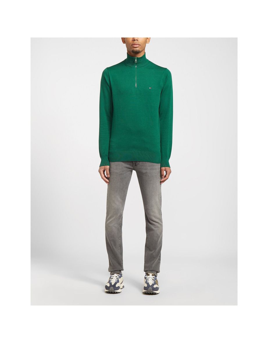 Jersey con media cremallera Tommy Hilfiger Verde 1985 para hombre