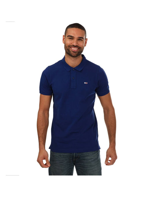 Polo Tommy Hilfiger Slim Fit Uomo in Blu
