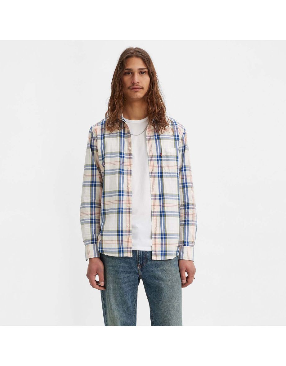 Camisa estándar de 1 bolsillo Levi's Sunset de color blanco para hombre