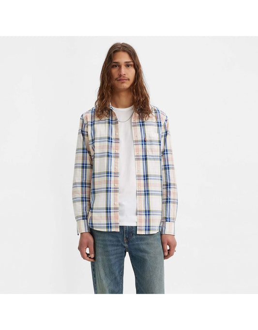 Camisa estándar de 1 bolsillo Levi's Sunset de color blanco para hombre