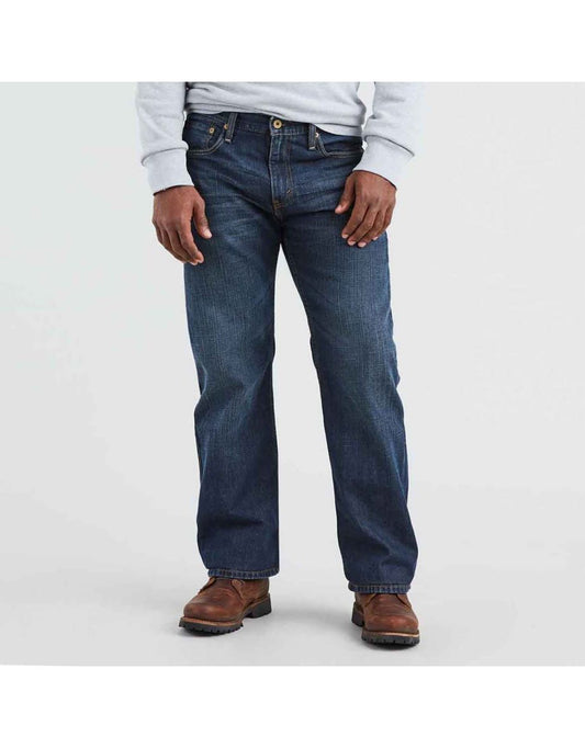 Jeans Levi's Loose Straight da uomo, blu scuro e scheggiato