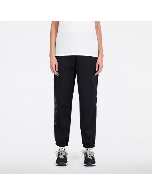 Pantaloni New Balance Relentless Performance in pile da donna - Nero