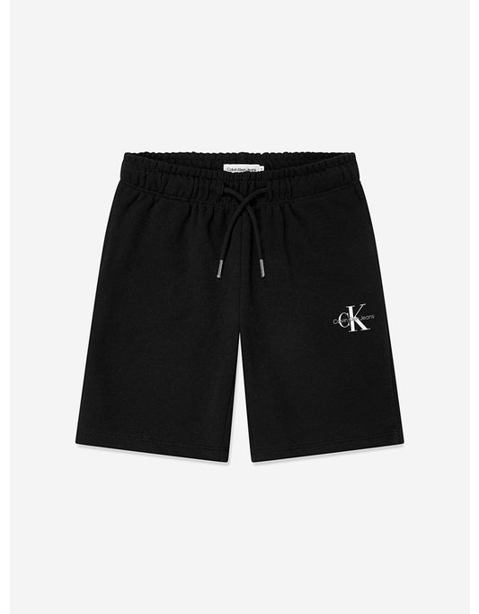 Calvin Klein Kids Monograma Relajado Pantalón Corto Negro