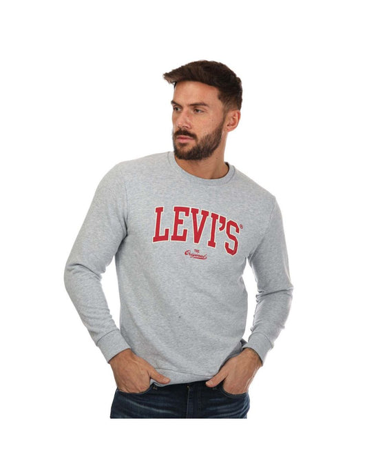 Sudadera de cuello redondo Levi's LSE T3 Graphic Gris para hombre