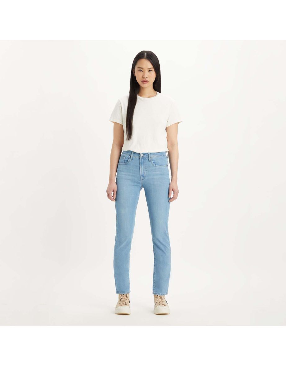 Jeans Levi's 724 High Rise Straight da donna in Rio Fate Blu