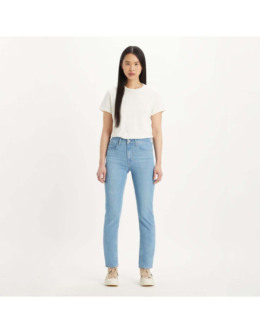 Jeans Levi's 724 High Rise Straight da donna in Rio Fate Blu