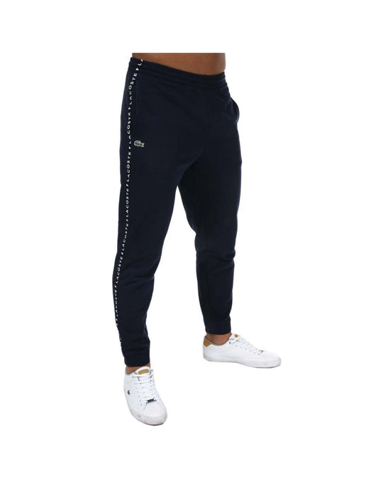 Pantaloni Lacoste Tape Jogger da uomo in blu