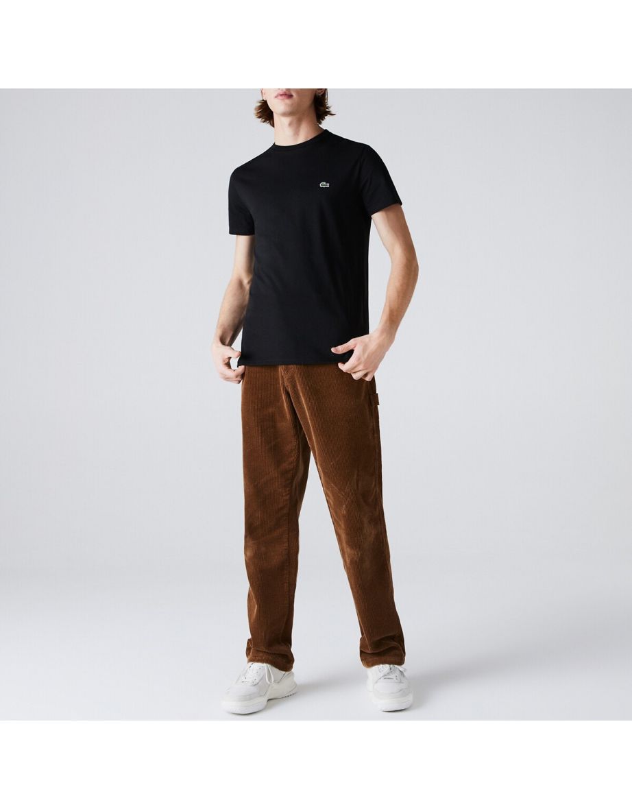 Jersey Cotton Crew Neck T-Shirt with Embroidered Logo