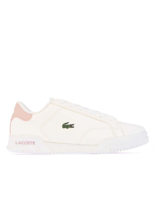 Zapatillas Lacoste Junior Twin Serve de niña en blanco